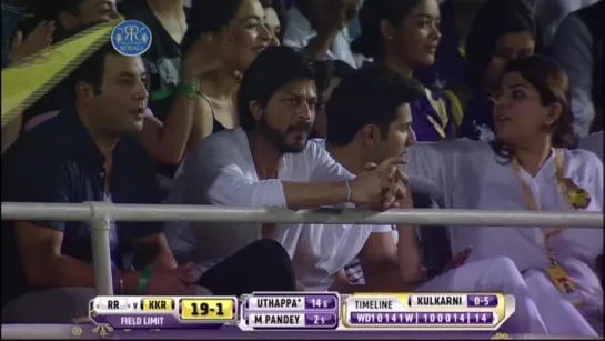 KKR/IPL 2015 Game 54 May 16: SRK Glimpses