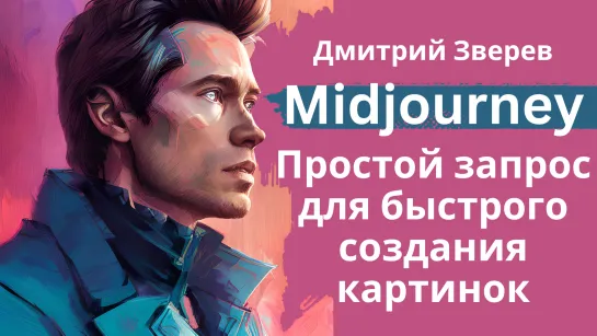 Быстрое создание классных изображений в Midjourney - простейший запрос