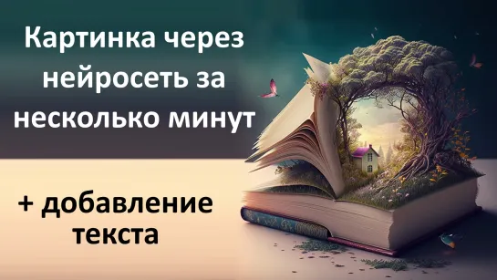 Как за несколько минут сделать картинку через нейросеть Midjourney и добавить на нее текст