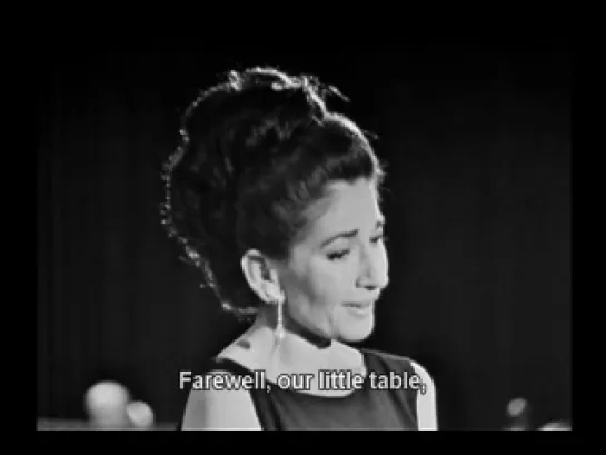 Maria Callas - ''Je ne suis que faiblesse... Adieu, notre petite table''