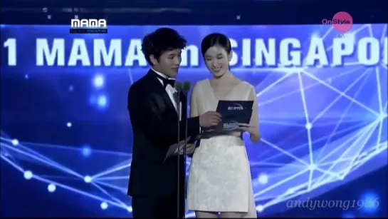 Best Song of Year Award 2NE1 Han Hyo Joo as awards guests MaMa Mnet Asian Music