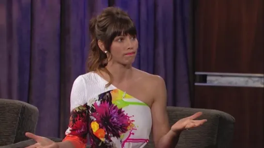 Jessica Biel Sexy - Jimmy Kimmel Live - 7-26-2012