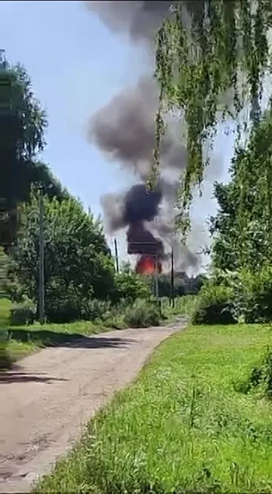 Прилёт в Климовском районе Брянской обл.