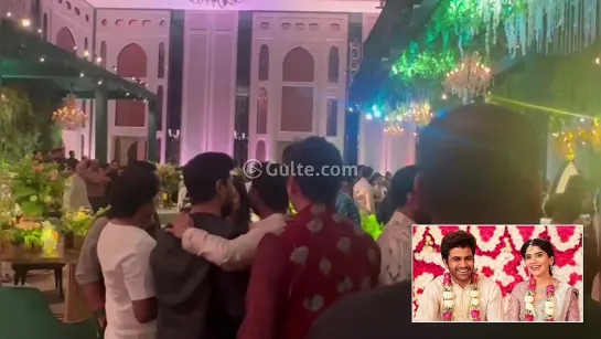 Great Actor Great Performer #Ramcharan at his Childhood Friend Hero Sharwanand and RakshitaReddy’s Sangeet function