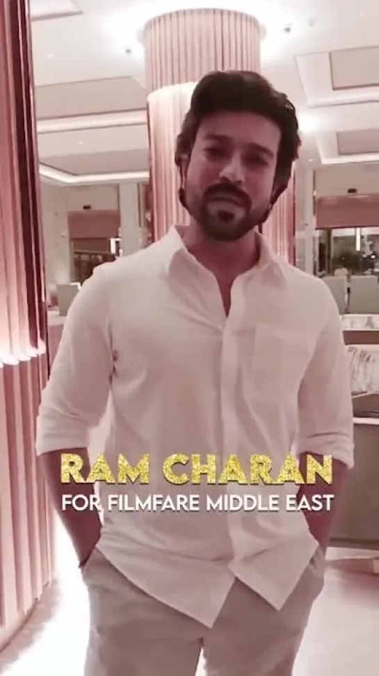 Ram Charan Promoting FilmFare Middle East.