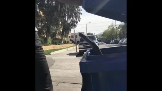 When you forget to get out of the way 🚮 #recyclablesonly (Nigga Vine)