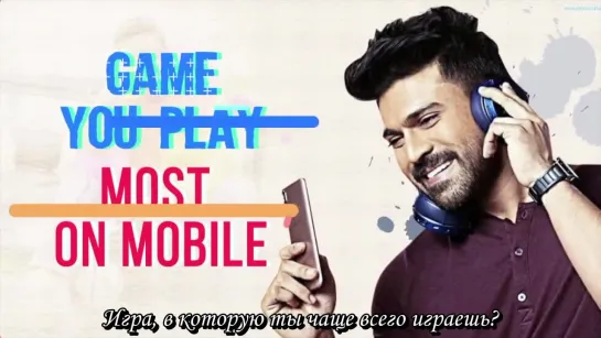 Whats On My Phone With Ram Charan ¦ Zingi Chaka ¦ RUS SUB