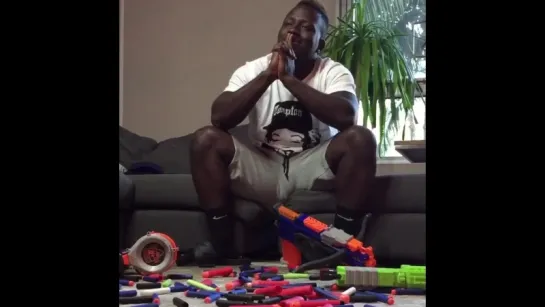 When you and your friends have a nerf fight at your house and they leave you to pick up all the darts alone (Nigga Vine)