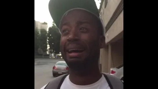 When a homeless guy ask you for money but you broke AF too (Nigga Vine)