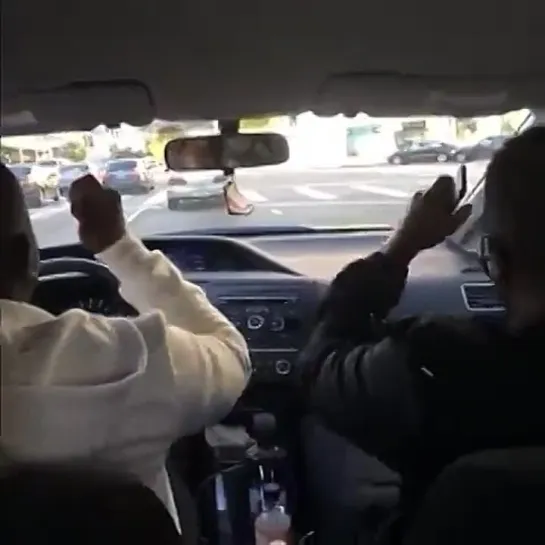 When you're the only white person in the car and you're not sure if you're allowed to turn up with the homies (Nigga Vine)