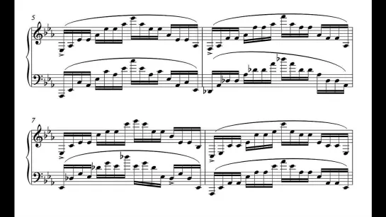 Прелюдия Шопена ор. 28 №20 (до минор) в фактуре этюда ор. 25 №12 (до минор)
