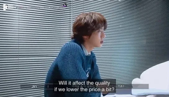 seokjin is so sweet he really asked the company if they could lower the price of the merch for us