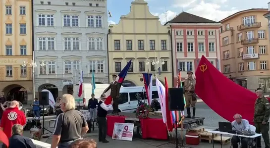 Празднование Дня Победы 9 мая в Ческе Будеёвице