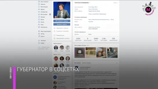 Мегаполис – Губернатор в соцсетях – ХМАО-Югра