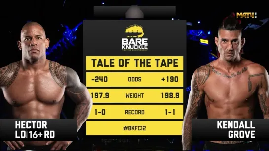 Hector Lombard vs. Kendall Grove [11.09.2020 Bare Knuckle FC 12]