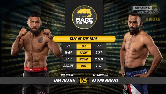 Jim Allers vs Elvin Brito [22.06.2019 Bare Knuckle FC 6]