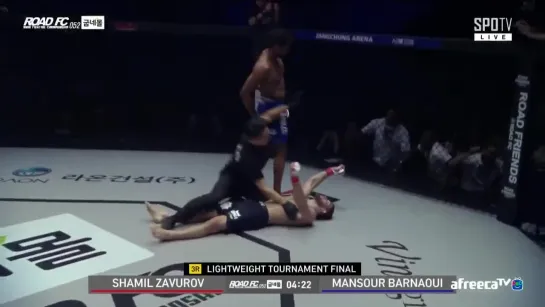 Mansour Barnaoui vs Shamil Zavurov KO [23.02.2019 Road FC 052]