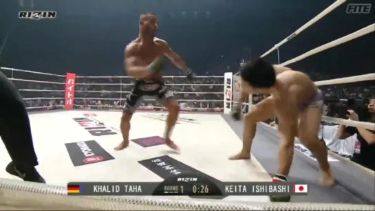 Keita Ishibashi vs. Khalid Taha KO [ 30.07.2017 RIZIN World Grand Prix 2017 ]