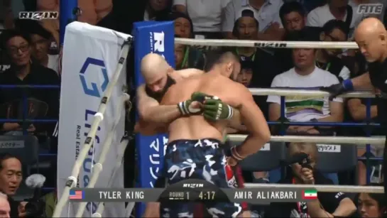 Amir Aliakbari vs Tyler King [ 30.07.2017 RIZIN World Grand Prix 2017 ]