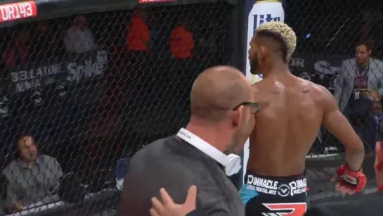 Боец MMA Darrion The Wolf Caldwell похерил оператора [Bellator 143 26.09.2015]