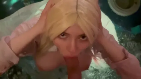 JUICY BLOWJOB AND TIT FUCK IN THE JACUZZI