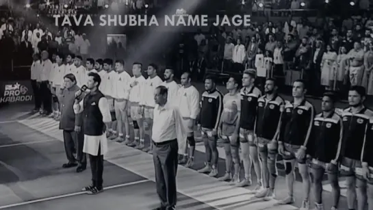 Hrithik sings the National Anthem at Pro Kabaddi Final