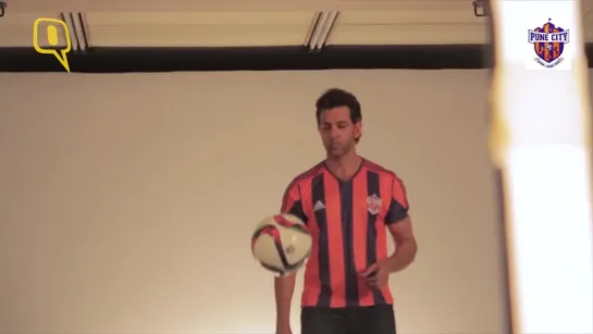 Behind The Scenes Hrithik Roshan Kicks It Up for FC Pune City