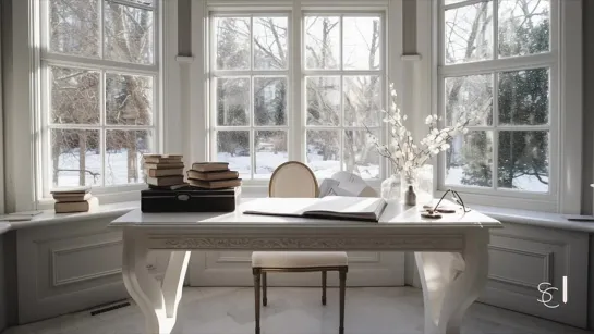 Beautiful Desk Setting v1 _ White