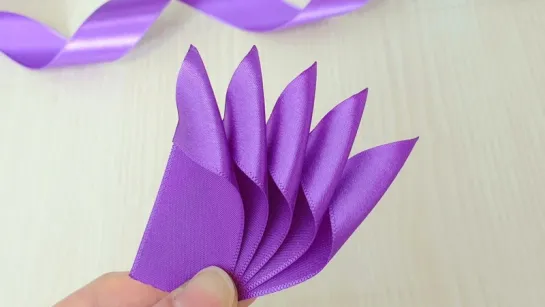 Super Easy Ribbon Flower Making for Beginners - Hand Embroidery Amazing Trick - Ribbon Craft Ideas