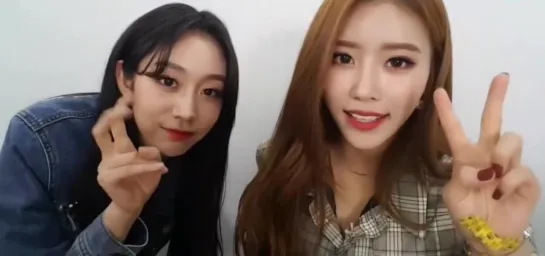 190305 Mijoo, Jisoo CUT "Hackinssa Crew" V LIVE