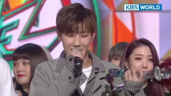 180309 Kim Sunggyu thanked Lovelyz during Encore Music Bank