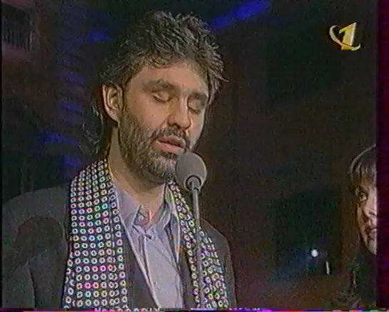 Полеты в новогоднюю ночь. Праздничная программа (ОРТ, 27.01.1999) Andrea Bocelli & Sarah Brightman - Time To Say Goodbye