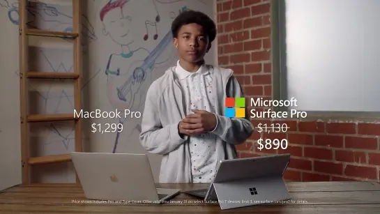 Microsoft Surface Pro против Macbook