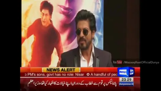 Mazaaq Raat 13 April 2016 - مذاق رات _ Shahrukh Khan - FAN Promotion - Dunya News