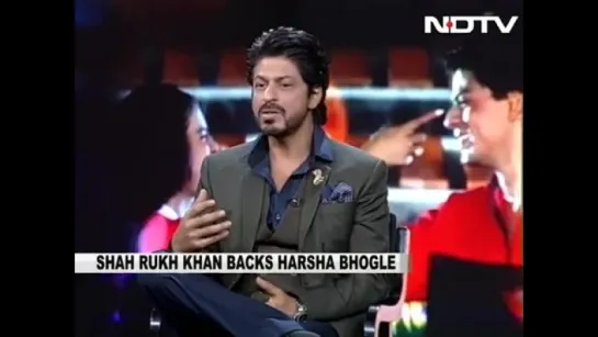 KKR co-owner Shah Rukh Khan bats for Harsha Bhogle