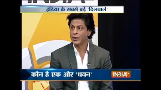 Shahrukh Khan with his team Dilwale have a blast on India TV