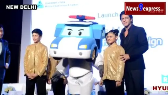 HYUNDAI LAUNCHES ‘SAFE MOVE-TRAFFIC SAFETY CAMPAIGN BY SHAH RUKH KHAN  NITIN GADKARI