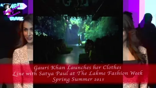 Gauri Khan Launches her Clothes Line with Satya Paul at The Lakme Fashion Week Spring Summer 2015