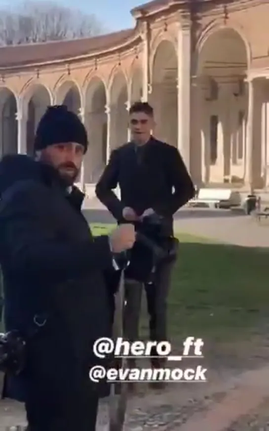 Hero for the Ferragamo show today