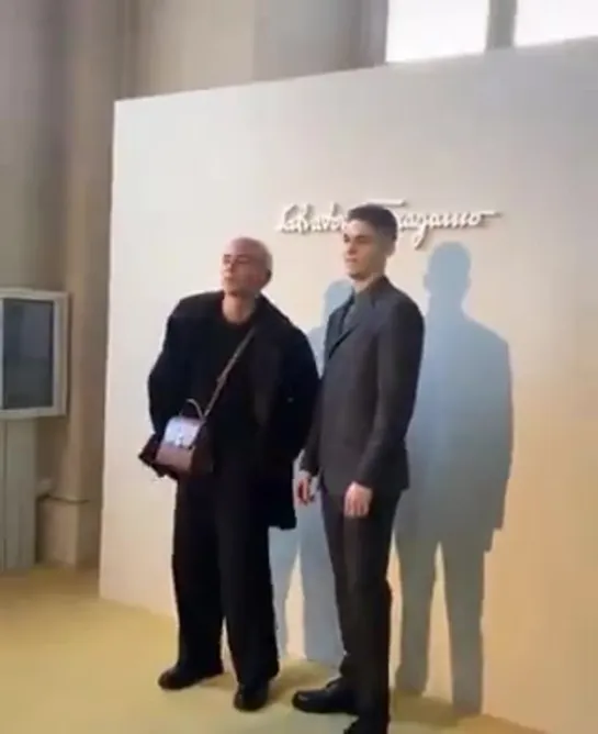 Hero with Evan for the Ferragamo show