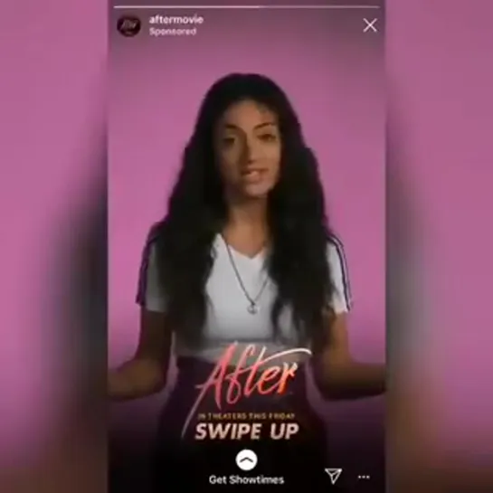 Inanna promoting After Movie