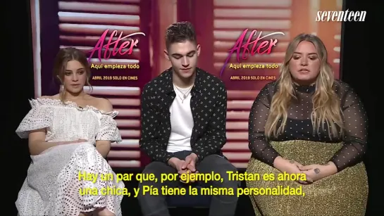 Entrevista de After con Josephine Langford, Hero Fiennes-Tiffin, y Anna Todd