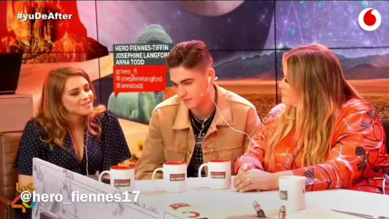 After Movie interview ¦¦ Josephine Langford  , Hero Fiennes-Tiffin  Anna Todd ¦¦ Vodafone Yu