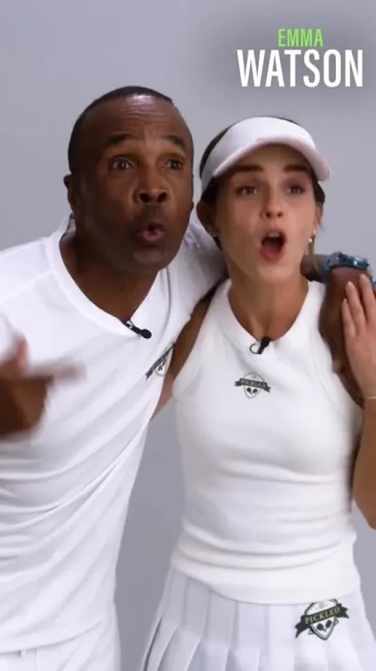 Emma Watson and Sugar Ray Leonard_ _Were gonna win!_