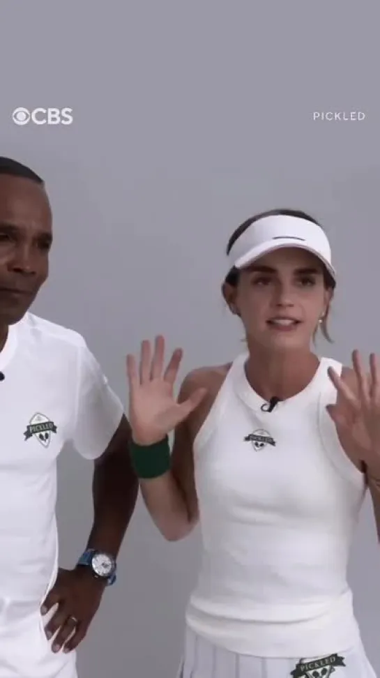 Emma Watson and Sugar Ray Leonard. _What is pickleball__