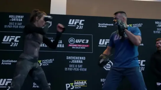 UFC 231- Joanna Jedrzejczyk Open Workout Highlights - MMA Fighting