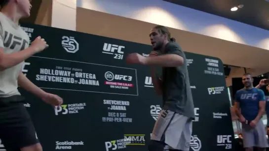 Brian Ortega UFC 231 Open Workout Highlights - MMA Fighting