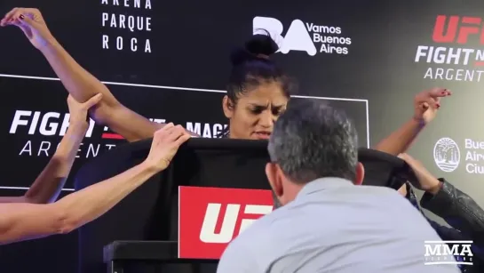 UFC Argentina Weigh-Ins- Cynthia Calvillo Misses Weight - MMA Fighting