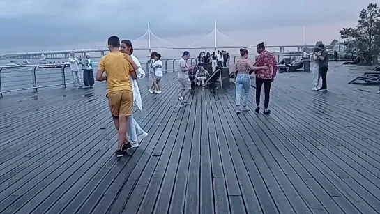 23.07.2020 Open Air Школа Salsa Social. Сальса Бачата Кизомба Танго деревянная набережная Крестовского Острова