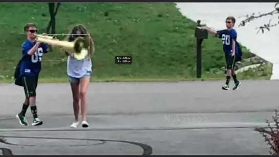 Trumpet boy playing when mom isn't home